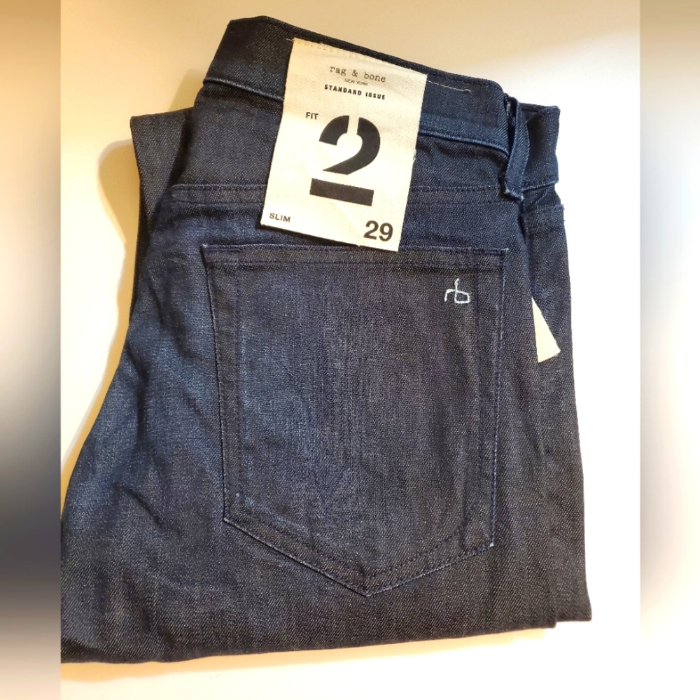 Rag & Bone Standard Issue Fit 2 Slim CLN VINTAGE Men's Jeans